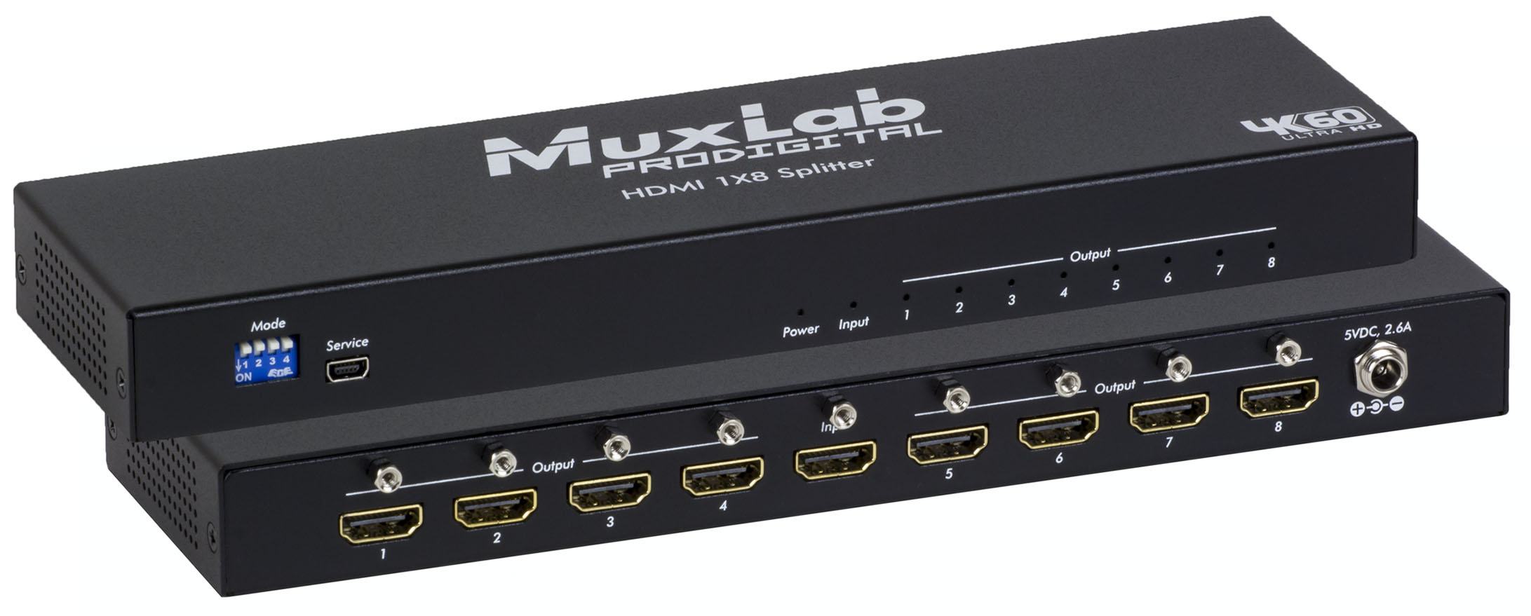 HDMI 1x8 Splitter, 4K60 - Muxlab