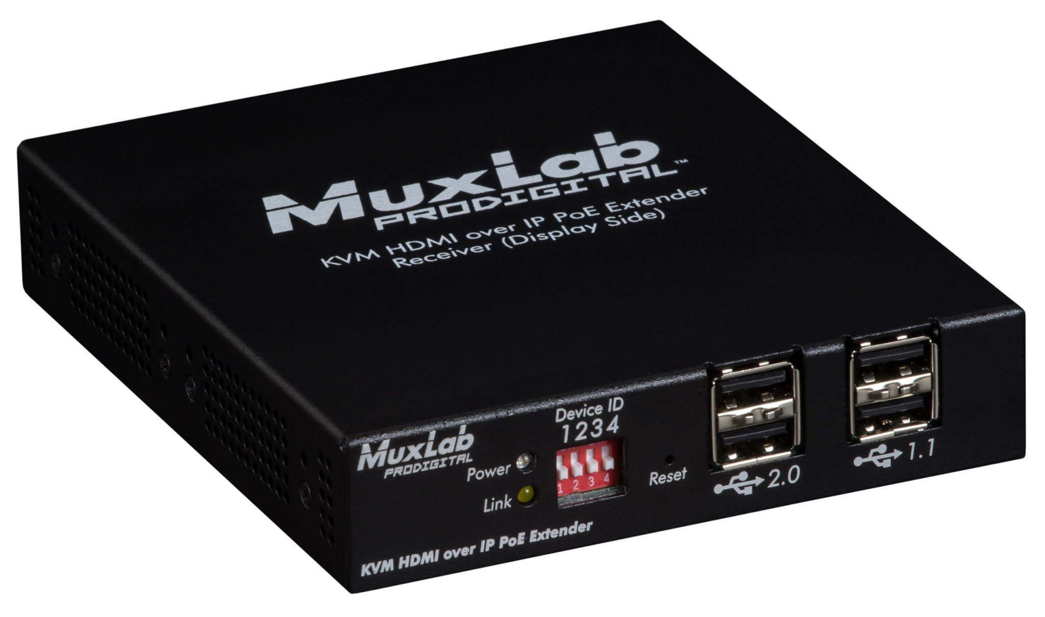 KVM HDMI over IP PoE Receiver, UHD-4K - Muxlab