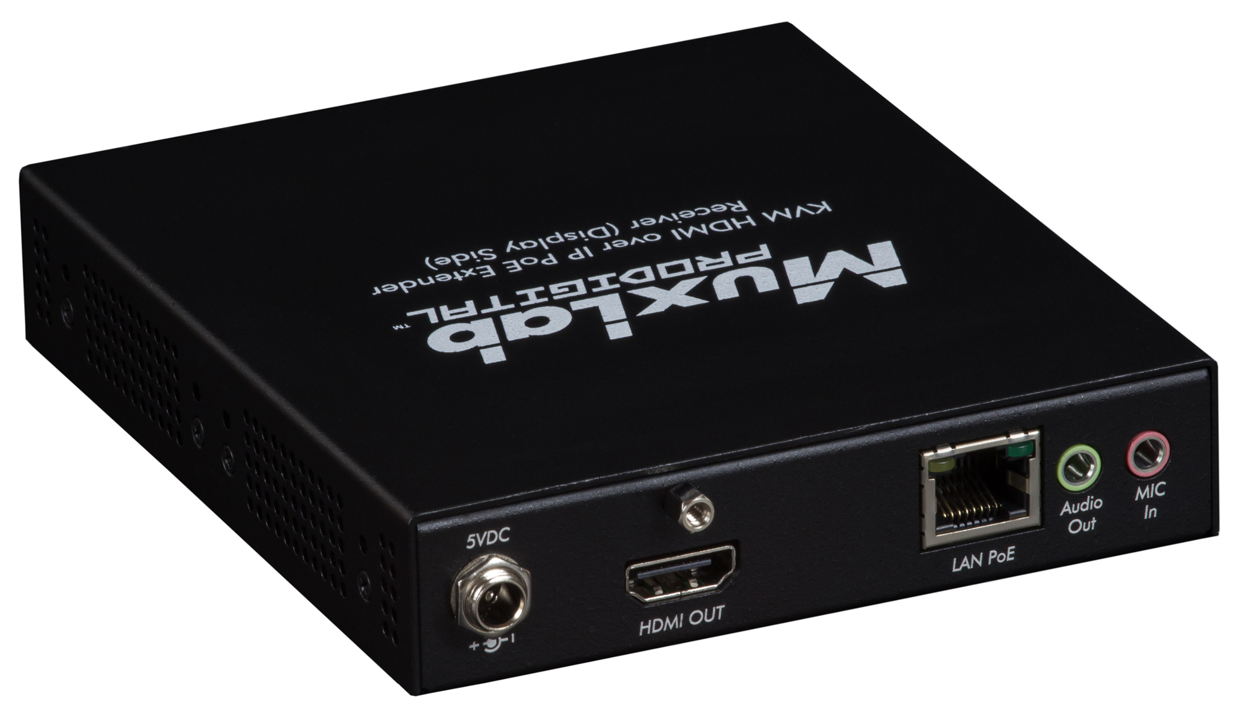 KVM HDMI over IP PoE Receiver, UHD-4K - Muxlab