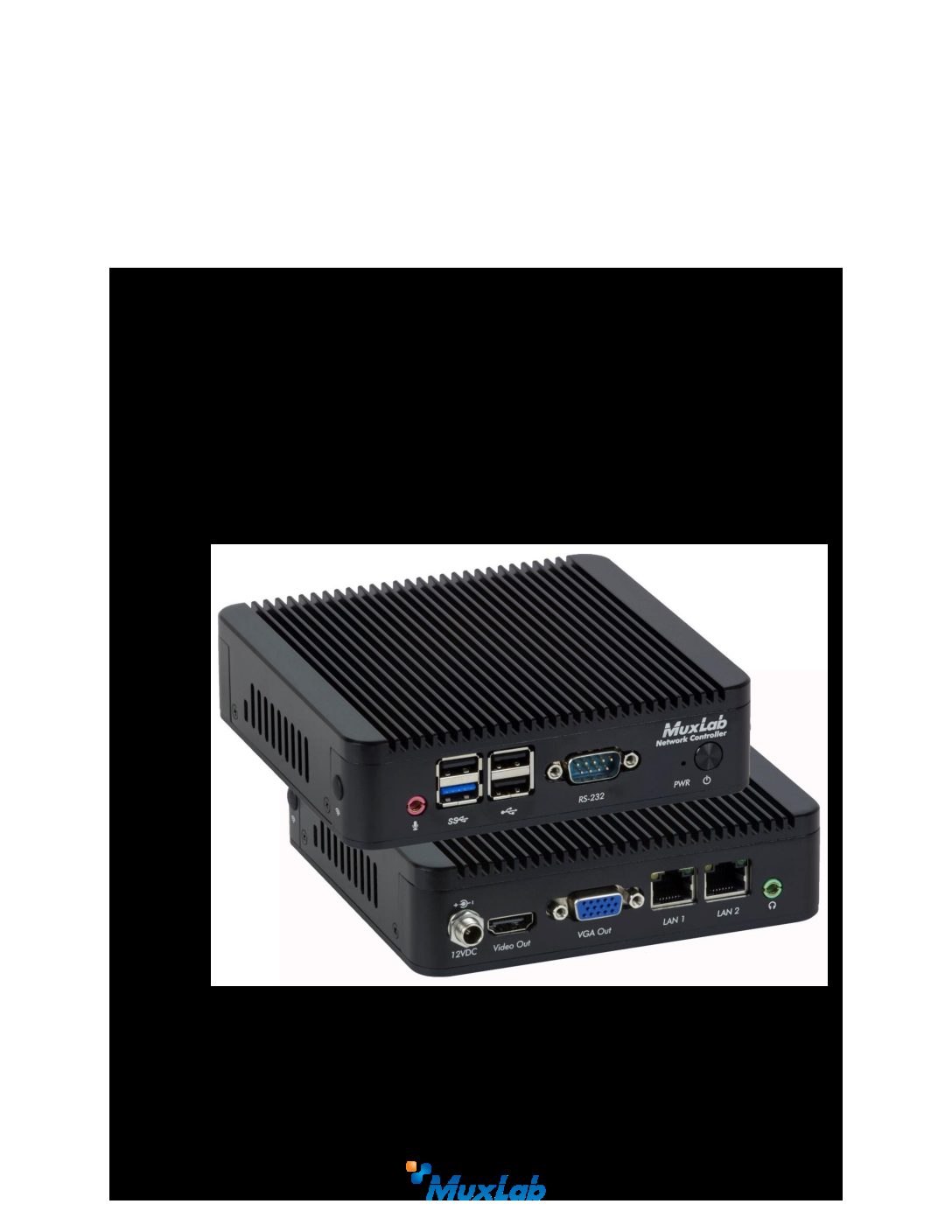 Touch Control Panel 5 inch, PoE - Muxlab