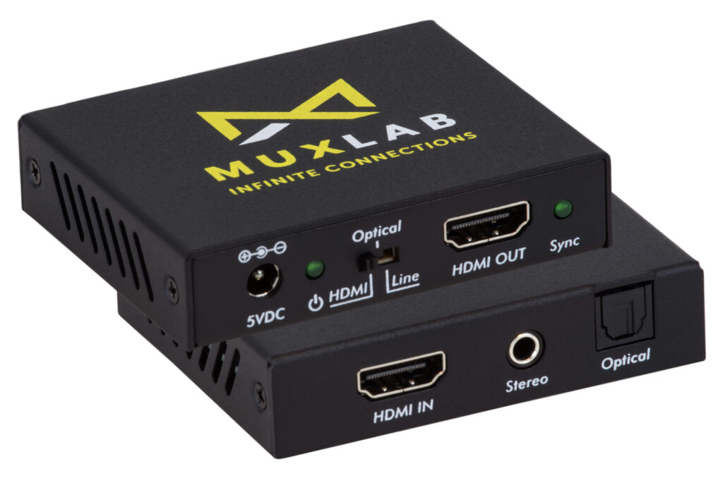 HDMI to HDMI with Audio Embedder, 4K/60 - Muxlab