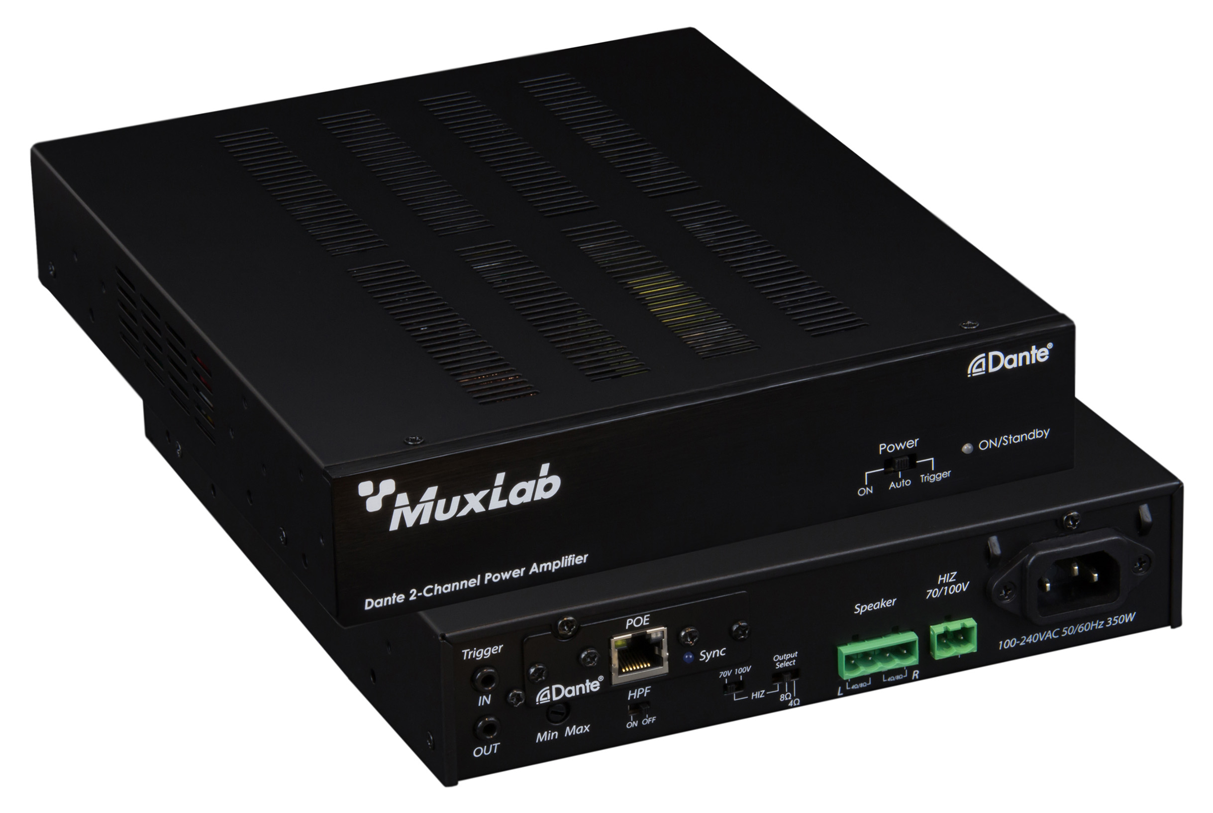 Dante 2Channel Power Amplifier 240W Muxlab