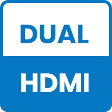 DUAL HDMI out ports