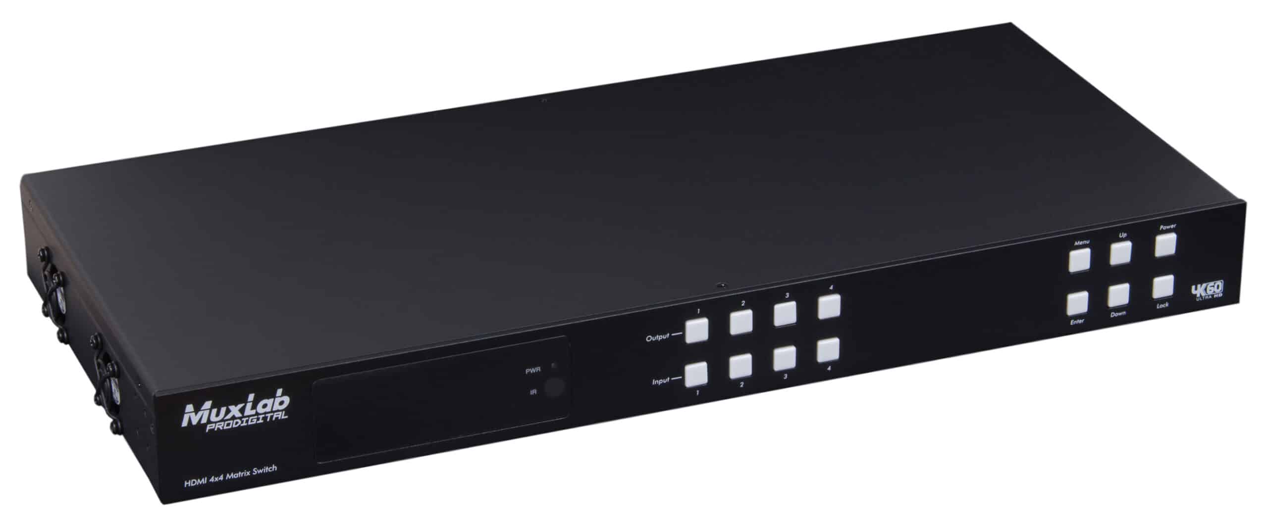 HDMI 4X4 Matrix SWX Kit, HDBT, PoC, 4K/60 - Muxlab