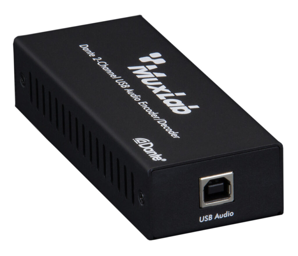 Dante 2-Channel USB Audio Encoder/Decoder - Muxlab