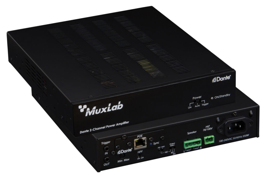 Dante 2-Channel Power Amplifier 240W - Muxlab